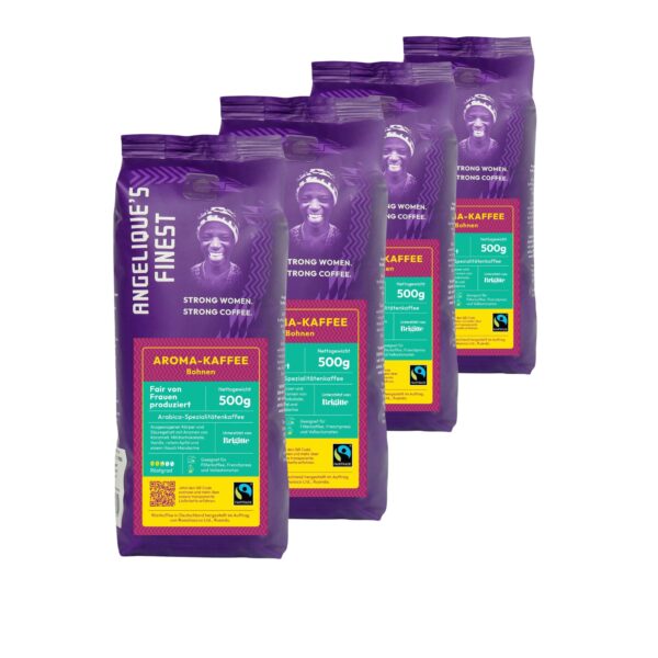 Angelique's Finest 500g, Fairtrade Kaffee-Abo: Immer Kaffee aus Frauenhand!