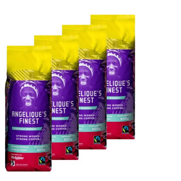 Angelique's Finest 500g, Fairtrade Espresso-Abo: Immer Espresso Made by Women!