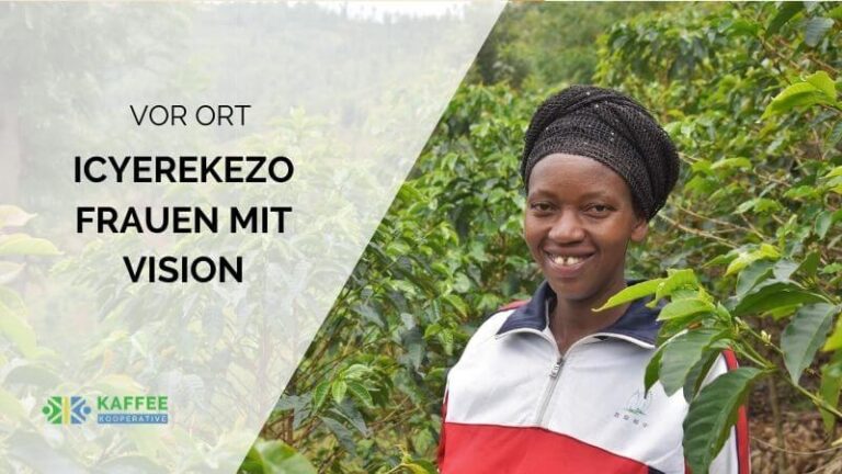 Kaffeebäuerin in Ruanda
