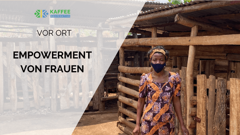Kaffeebäuerin in Ruanda