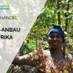 Kaffeebäuerin in Ruanda