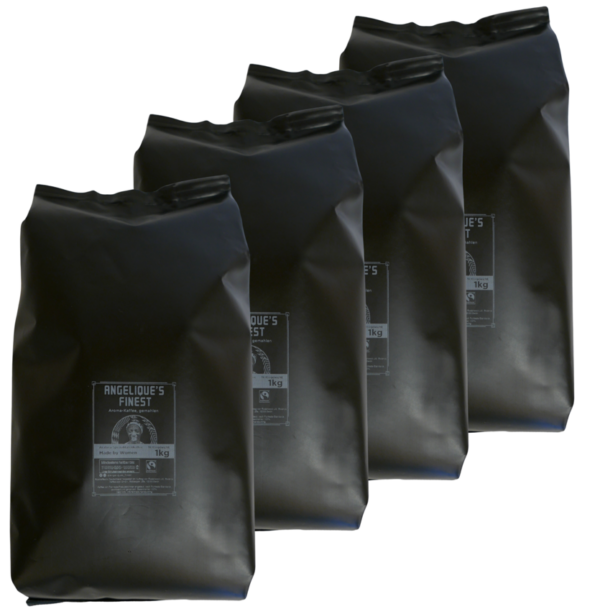 Angelique's Finest 1kg, Fairtrade Aroma Kaffee-Abo gemahlen: Immer Kaffee aus Frauenhand!