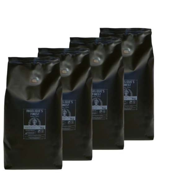 Angelique's Finest 1kg, Fairtrade Espresso-Abo ganze Bohnen: Immer Kaffee aus Frauenhand!