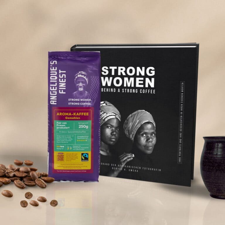 Angelique’s Finest Aroma Kaffee gemahlen & Bildband Strong Women Behind A Strong Coffee