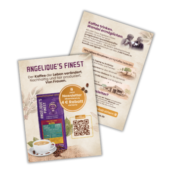 Newsletter Anmeldung Kaffee-Kooperative